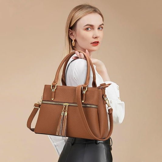 Lunéa Classic Leather Handbag